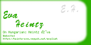 eva heintz business card